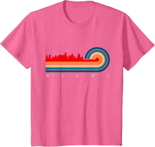 Vista 49 de Camiseta Retro City of Miami Florida, Negro