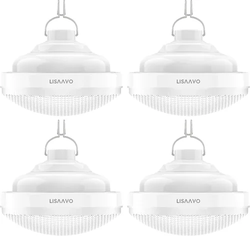 Vista 10 de 2 luces de tienda de campaña recargables 2400mAh LED luz de camping, IPX5 impermeable para camping, al aire libre, corte de energía