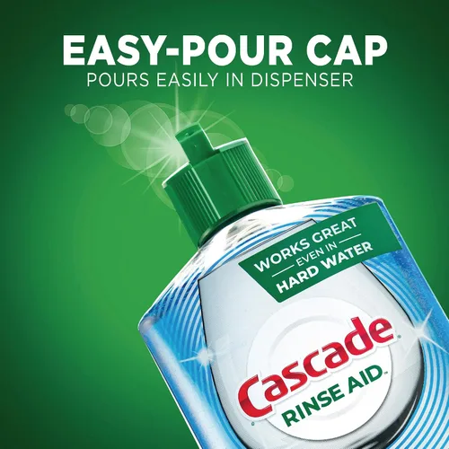 Vista 4 de Cascade Platinum Rinse Aid 16 oz (155 cargas)