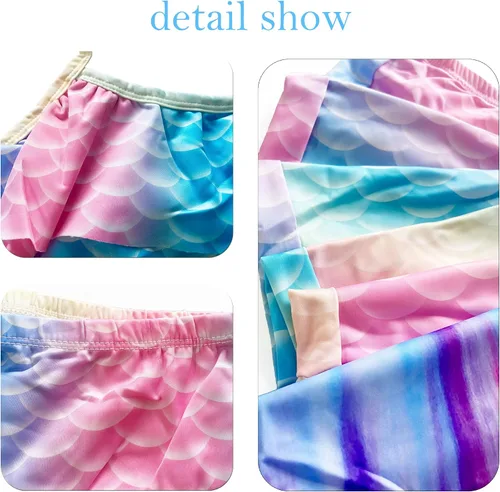 Vista 2 de DNFUN Traje de baño de sirena, sin monoaleta