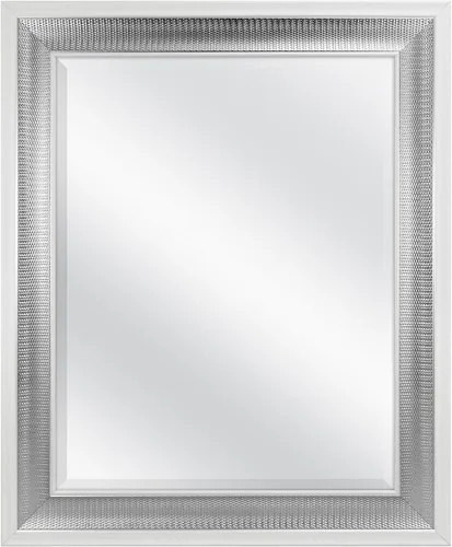 Vista 42 de MCS Simplicity - Espejo de pared grande de 21.5x25.5 pulgadas, espejo negro con detalle biselado, espejo para colgar en pared vertical u horizontal