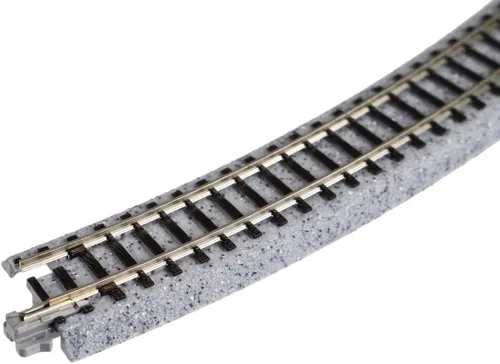 Vista 3 de Kato USA Model Train Products Unitrack, 13.701 in (13 3/4") Radius 45-Degree Curve Track (4 piezas)