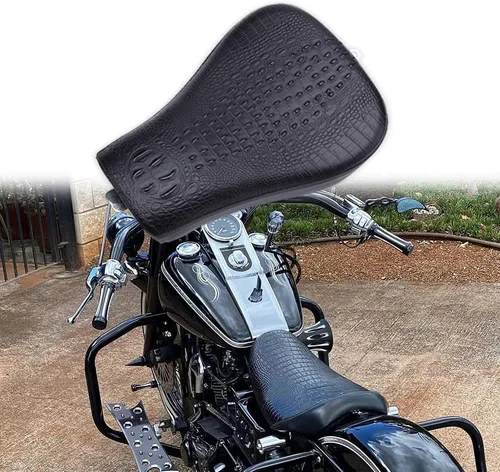Vista 15 de DREAMIZER Asiento de Motocicleta para Conductor Asiento Delantero Individual Compatible con Sportster 48 72 Iron 883 XL883 Forty Eight XL1200 Negro
