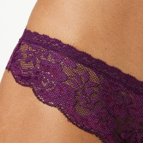 Vista 3 de Iris Lilly Ropa interior brasileña de encaje para mujer paquete de 2