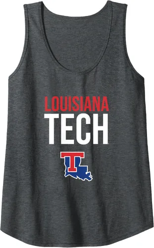 Vista 4 de Camiseta sin mangas apilada Louisiana Tech Bulldogs, Negro