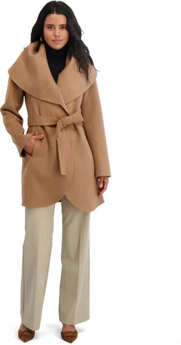 Vista 13 de TAHARI Women's Marilyn Double-Faced Wool Blend Peacoat Ceniza