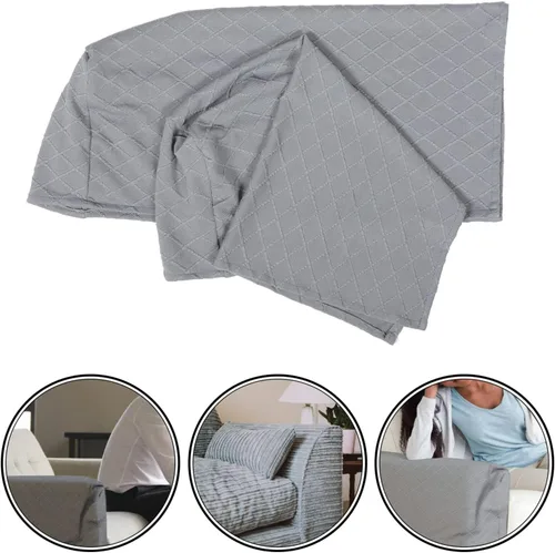 Vista 4 de VOSAREA Protectores de brazo de sofá, 2 piezas, fundas elásticas para reposabrazos de sofá, fundas protectoras para reposabrazos de sofá