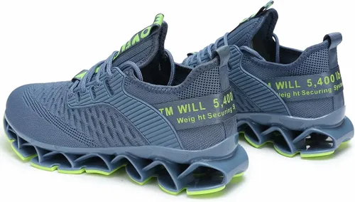 Vista 6 de Zapatos para correr para hombres, zapatos de deporte de moda, transpirable, antideslizante, gimnasio, deportes de trabajo, entrenadores