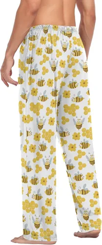 Vista 6 de Chickens Rooster Pajama Pants Mens Lounge Pants Super Soft Men Pajama Bottoms with Drawstring Pockets