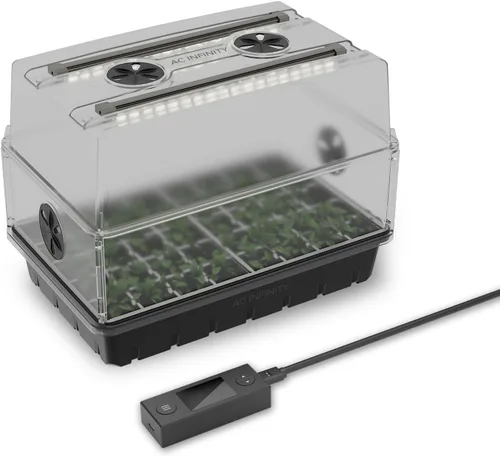 Vista 11 de AC Infinity Cúpula de Humedad, Kit de Germinación de Alta Resistencia con Cúpula de 3 mm de Grosor, Bandeja Resistente con Goteo, Bandeja