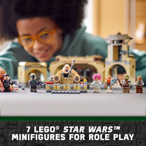 Vista 5 de LEGO Star Wars - Habitación del trono de Boba Fett 75326, kit de construcción para niños de 9 años en adelante, con un modelo de palacio construible