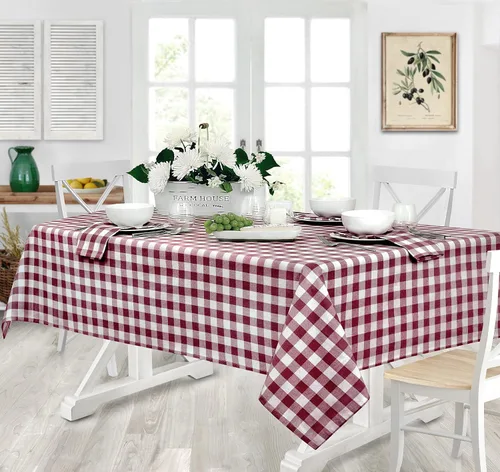 Vista 12 de Home Bargains Plus Country Rustic Buffalo - Juego de 4 manteles individuales de algodón a cuadros, color negro, a cuadros, de fácil cuidado