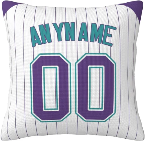 Vista 9 de Funda de almohada personalizada: Funda de almohada personalizada con cualquier nombre y número, regalo personalizado para fanáticos