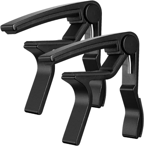 Vista 9 de Cejilla de guitarra para guitarra eléctrica acústica (negro Cpao)