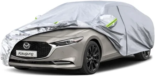 Vista 65 de Kaugung Funda para Coche de Ajuste Personalizado BMW Serie 3 E30 (1982-1994), 7 Capas Resistente al Viento Todo Clima Impermeable Cubierta Exterior