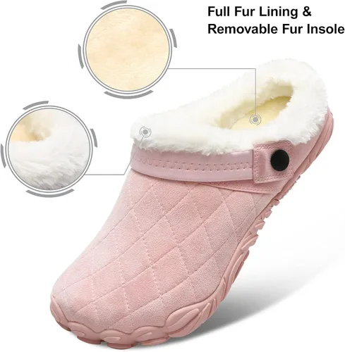 Vista 5 de Besroad - Pantuflas mullidas para mujer y hombre, esponjosas, cómodas, de espuma viscoelástica, para dormitorio