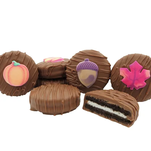 Vista 203 de Galletas Oreo bañadas en chocolate oscuro y con leche, de Philadelphia Candies