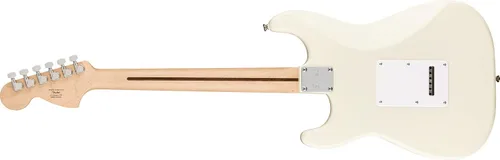 Vista 3 de Squier Affinity Series Stratocaster - Guitarra eléctrica, color blanco olímpico con diapasón de arce