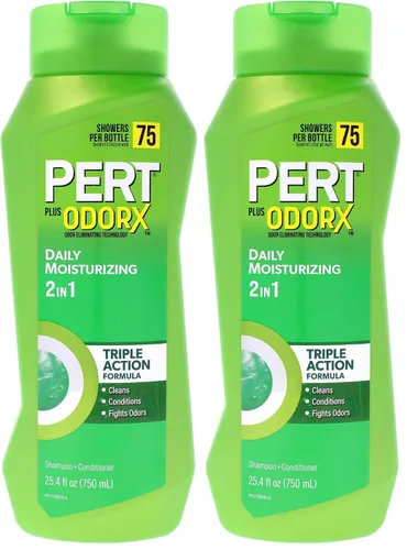 Vista 5 de Pert Plus Champú y acondicionador 2 en 1, cabello normal, té verde, 13.5 onzas líquidas