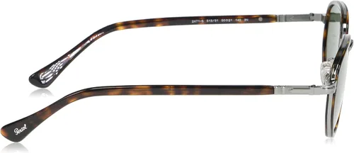 Vista 3 de Persol PO2471S - Gafas de sol redondas GunmetalHavanaBrown Polarized
