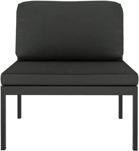 Vista 6 de Juego de 7 piezas para patio con cojines, sofá al aire libre, juego de bar de patio, muebles modernos para exteriores, banco de comedor
