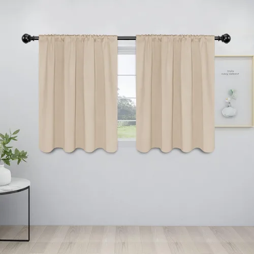 Vista 64 de Easy-Going - Cortinas opacas con bolsillo para varilla para dormitorio, cortinas de ventana para oscurecer la habitación para sala de estar