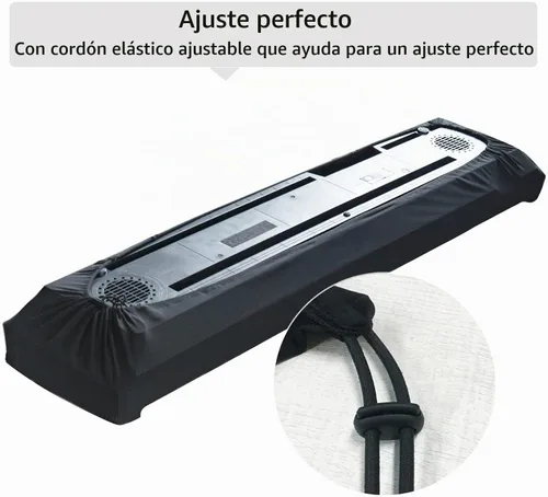 Vista 5 de Cubierta antipolvo para piano, de 61 a 88 teclas, teclado con peso, fundas para piano pequeño, impermeables, cierre de bloqueo que lo mantiene