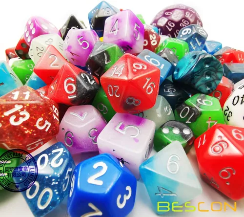 Vista 4 de Bescon Big Better Rechts Dice Pack 100+, Second Dice Set 100pcs 100pieza(s)