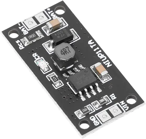 Vista 4 de Eujgoov 2 módulos de cargador de batería NiCd NiMH, 1.2V CC, entrada de 5V, listado UL, negro, 0.591 in x 0.157 in x 0.157 in, cargador de batería