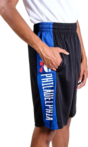 Vista 3 de Ultra Game Hombres - Pantalones cortos de baloncesto de malla oficiales de la NBA