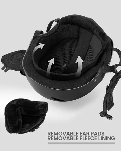 Vista 5 de OutdoorMaster Kelvin - Casco de esquí y snowboard para hombres, mujeres y jóvenes Adjustable Dial Fit Snow Helmet with ASTM Certified,14 Vents for