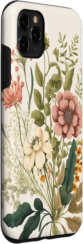Vista 3 de Funda para iPhone 11 Pro Max con diseño floral botánico vintage