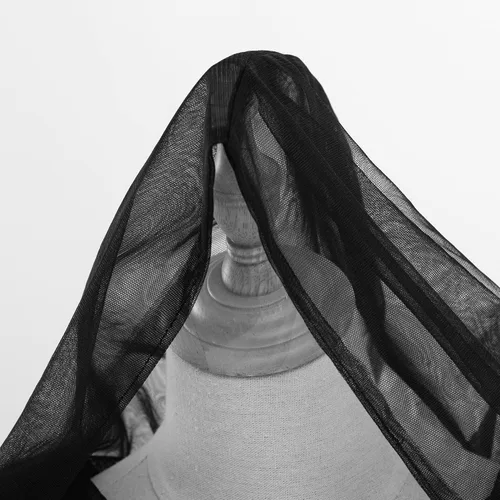 Vista 5 de Capa encantada con capucha para disfraz de fantasma, capa para mujer, capa con capucha para novia