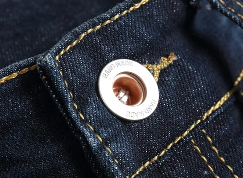 Vista 7 de OIIIO Jeans elásticos rasgados de ajuste regular para hombre