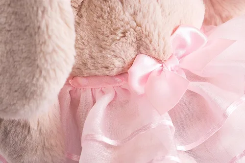 Vista 3 de DILLY DUDU Muñeca de conejo de peluche de bailarina/ballet de 10 pulgadas (Rosa)