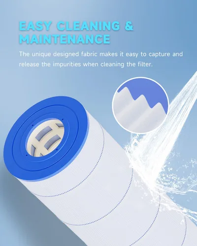 Vista 8 de AQUALTRA Cartucho de filtro de piscina compatible con C1200, PA120, CX1200RE, C-8412, FC-1293, 120 pies cuadrados, 23 1/4 pulgadas x 8 15/16