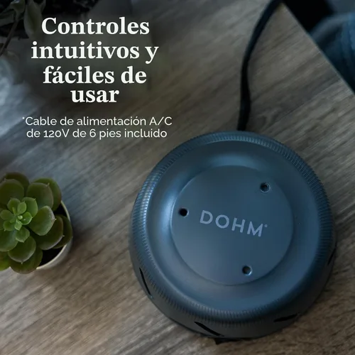 Vista 6 de Máquina de Ruido Blanco Yogasleep Dohm Uno, Ruido Rosa Natural Basado en Ventilador para Privacidad en la Oficina, Ayuda para Dormir y Meditación.