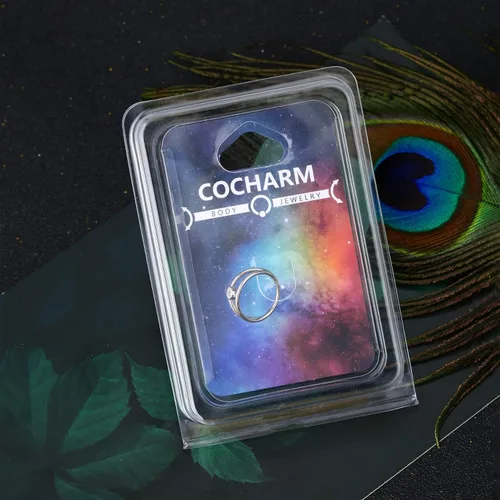 Vista 7 de COCHARM 16G - Aro de caracola de cartílago de 8100472in anillo de nariz doble para un aro de perforación para mujeres y hombres Metal circonita