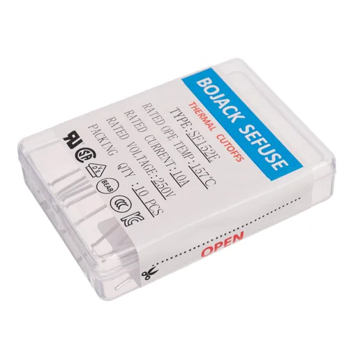 Vista 4 de BOJACK SF152E SEFUSE 10A 250V Fusibles Térmicos 314.6 °F Cortes Térmicos (Paquete de 10)