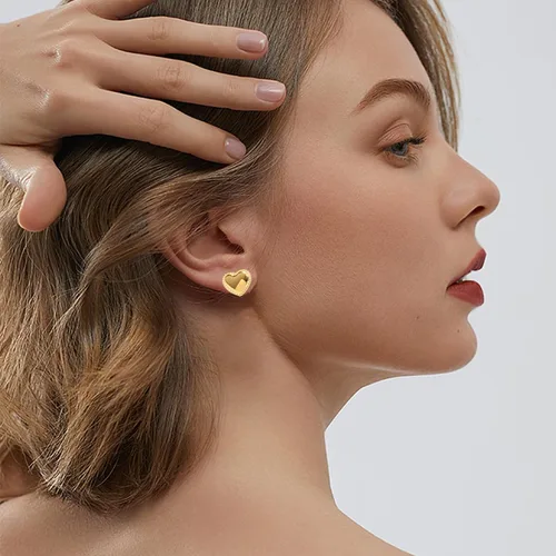 Vista 3 de Aretes de aro de oro para mujer, chapados en oro de 14 quilates, aretes colgantes de turquesa con cierre de palanca, hipoalergénicos, a la moda