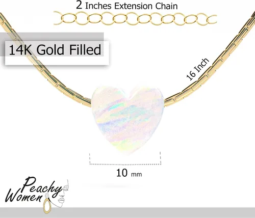 Vista 5 de Heart Opal Necklace