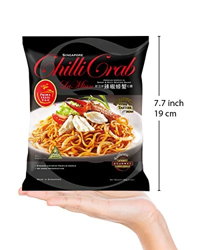 Vista 5 de Prima Taste Fideos lamian de cangrejo chile, 22.4 onzas