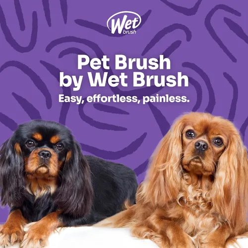 Vista 6 de Wet Brush Ultimate Cepillo desenredante de doble cara, cerdas IntelliFlex ultra suaves, elimina el pelo suelto y la suciedad para perros, gatos
