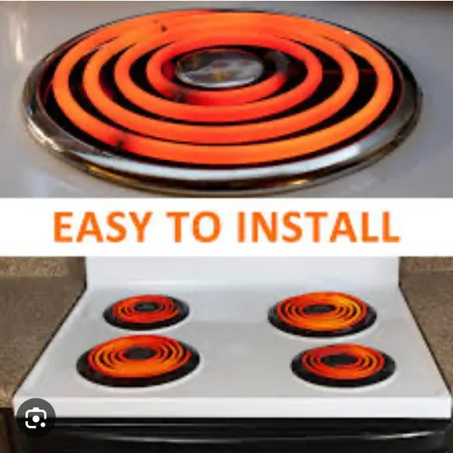 Vista 2 de MP15YA - Elemento de repuesto para quemador de estufa eléctrica de 6 pulgadas, compatible con Whirlpool, KitchenAid, Norge, Kenmore Ranges, elemento