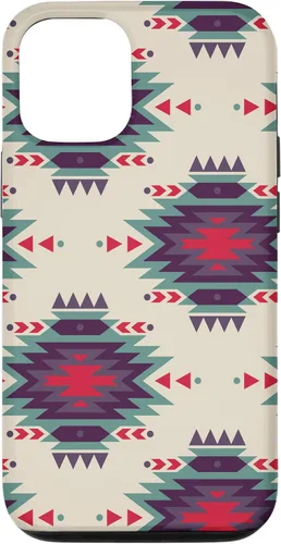 Vista 28 de Funda única con diseño azteca navajo rojo turquesa occidental para iPhone 17