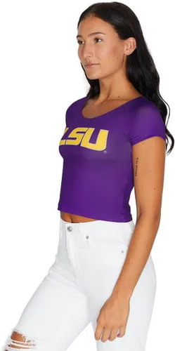 Vista 184 de Lojobands Camiseta corta ajustada para mujer, hecha en Estados Unidos, talla única