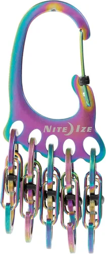 Vista 17 de Nite Ize Bigfoot Locker KeyRack - Soporte de acero inoxidable para coche, casa y otras llaves - Mosquetón con S-Biners - Capacidad para 15 llaves a