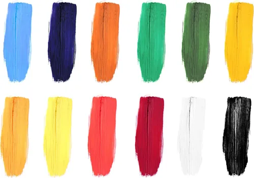Vista 5 de Camel Artist's Oil Color Box - Tubos de 0.3 fl oz, 12 tonos
