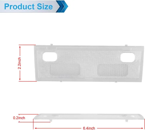 Vista 4 de Cubierta de luz de cúpula de mapa interior, lente transparente, lámpara de lectura de consola superior compatible con Chevy Silverado GMC Sierra