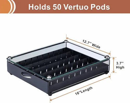 Vista 3 de Soporte para cápsulas Nespresso Vertuo Pod Holder para cápsulas Vertuoline (50 cápsulas)